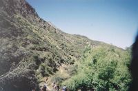 Looking back down the Arrow Gorge