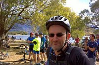 Graeme, chillin' before the ride at Glendhu Bay